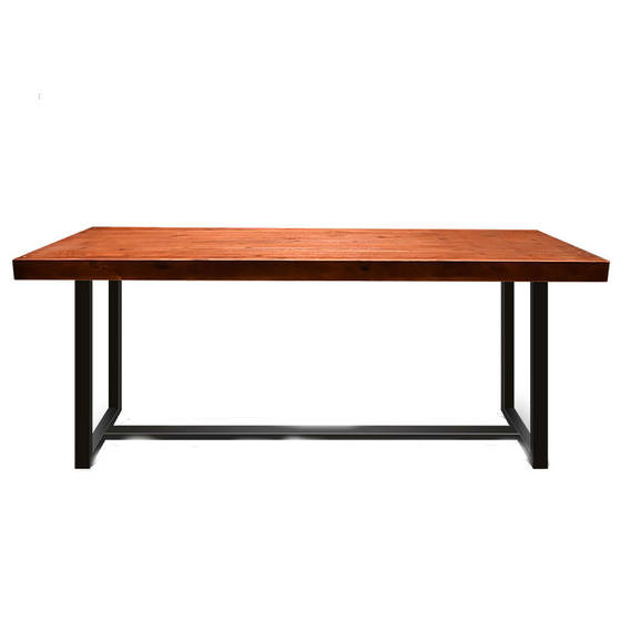 Loft solid wood desk simple large computer table desktop home dining table simple solid wood office desk workbench