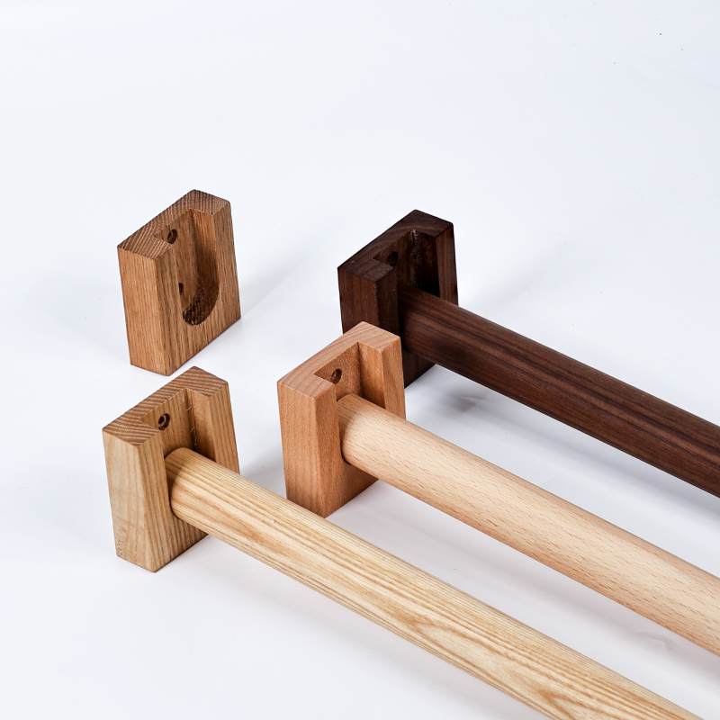 Solid Wood Curtain Rod, Roman Rod, Single Rod, Japanese-Style Guesthouse Curtain Rod, Door Curtain Rod, Wooden Rod, Drilled Installation