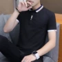 2019 mới hè ngắn tay áo thun cotton thời trang nam áo thun giản dị vạt áo mỏng kinh doanh áo sơ mi nam POLO - Polo áo polo dài tay