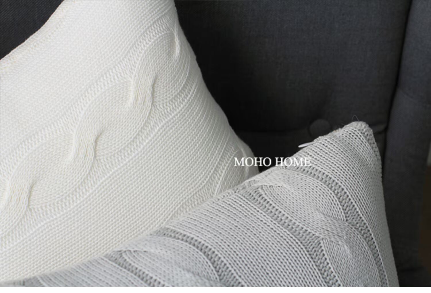 Phong cách Bắc Âu xoắn đơn giản màu rắn dệt kim gối len đệm phòng ngủ sofa trang trí gối bông - Trở lại đệm / Bolsters mền gối 2 trong 1