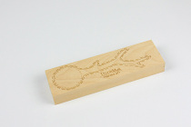 ThinkMuk Birch Angle Spoon DIY Dig Spoon Teaching Wood with Assisted Cutting Line