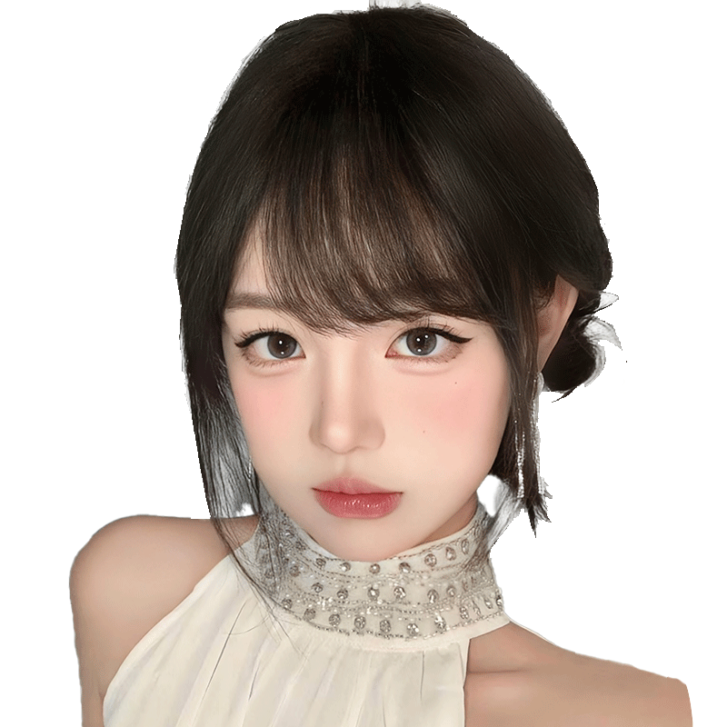 Les vrais cheveux de Dai Meng changent de style avec une frange oblique rétro