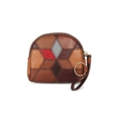 Картхолдер, кошелек, маленькая кожаная небольшая короткая изысканная ключница, из натуральной кожи