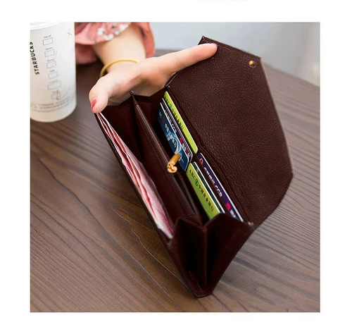 Длинный бумажник, картхолдер, ретро вместительная и большая маленькая сумка, 2 в 1, из натуральной кожи, 2023