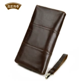 Бумажник, вместительная и большая маленькая сумка клатч, модная сумка с петлей на руку, из натуральной кожи, бизнес-версия