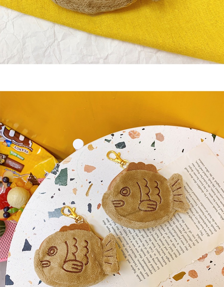 Nhật Bản sáng tạo sang trọng mực cháy ví sinh viên dễ thương gió trẻ em vui vẻ túi tiền mặt dây chuyền đôi túi đeo tay - Ví tiền pedro ví nam