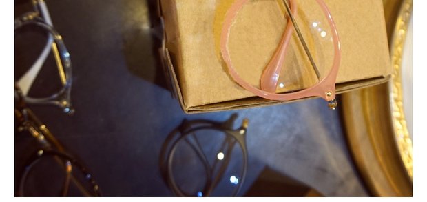 Thời trang Hàn Quốc retro kim loại đơn giản cặp vợ chồng hoang dã mềm mại Nhật Bản kính râm cận