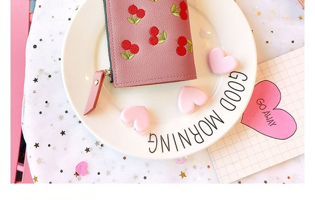 Phiên bản tiếng Hàn của cô gái mới ví trái cây tươi ngọt mềm em gái gấp ví cầm tay ví ngắn học sinh nữ ví ngắn ví local brand