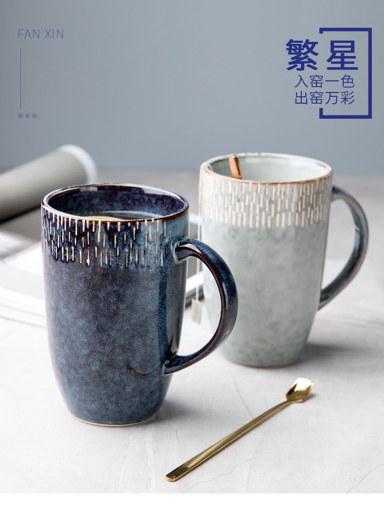 Youcci porcelain leisurely Europe type restoring ancient ways ceramic keller cup large capacity high mark cup large household drinking cups