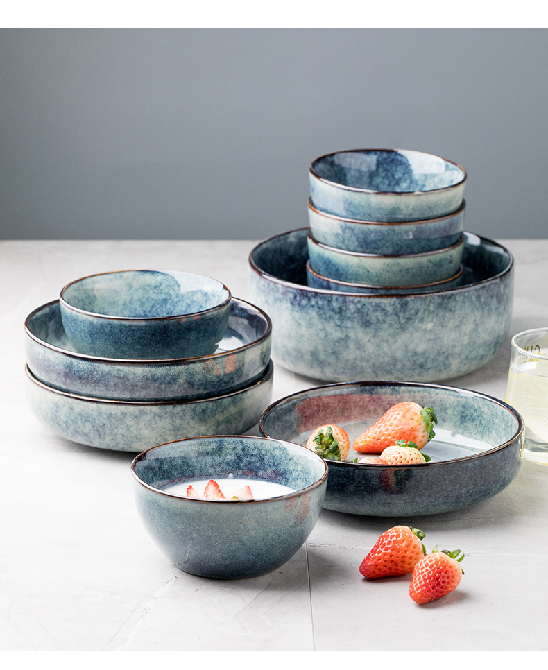 Dishes suit creative household chopsticks plate combination contracted Europe type ceramic bowl suite ins plate