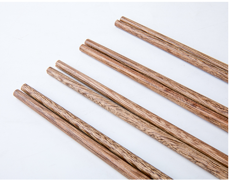This porcelain household creative wings 10 pairs of wooden chopsticks and kitchen supplies Japanese immediately antiskid hotel hotpot chopsticks
