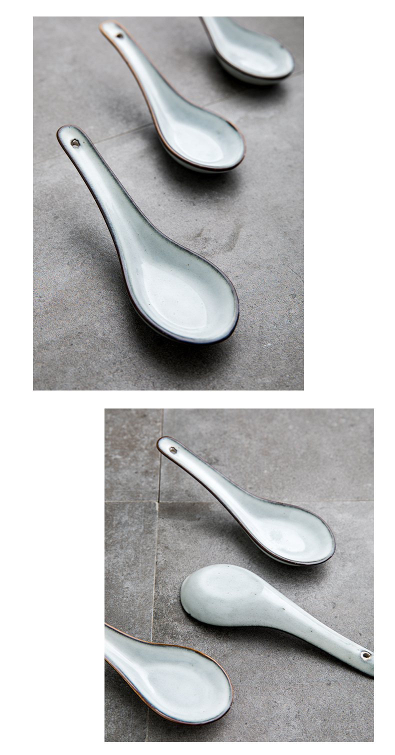 Youcci creative porcelain ceramic spoon household hotel leisurely dinner spoon, small spoon, spoon, chopsticks chopsticks shelf