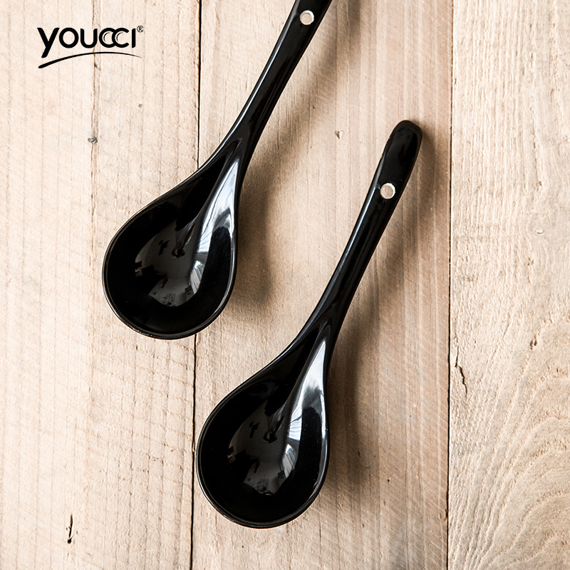 Youcci porcelain ceramic household leisurely big spoon ladles hotpot run Chinese tableware porridge spoon ladle big spoon