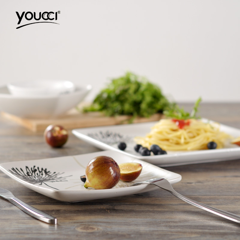 Youcci porcelain Japanese and wind leisurely hand - made ceramic tableware home dishes dishes combination characteristic dish bowl
