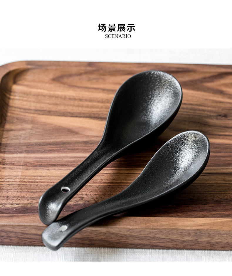 Youcci creative porcelain ceramic spoon leisurely household hotel thickening spoon run small spoon restaurant hotel for dinner