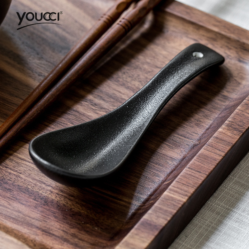 Youcci creative porcelain ceramic spoon leisurely household hotel thickening spoon run small spoon restaurant hotel for dinner