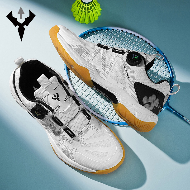 Owen Black Mamba Professional Training Carbon Plate Badminton Shoes for Men, Breathable, Ultra-Light, Wear-Resistant Shoes, Knob Volleyball Shoes for Women