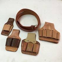 Electrical clamp plug two plug plug plug plug - in leather belt belt toolkit plug - in pocket