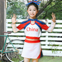 Childrens new cheerleading costumes girls cheerleading sports meeting costumes adult competitive competition costumes
