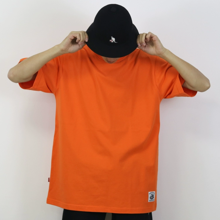 Bboy lỏng loại áo thun rắn màu cơ bản đường phố nhảy hip hop nặng tay áo ngắn popping hiphop áo thun nam tay ngắn có nón