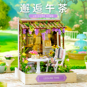 智趣屋女孩diy小屋新款微缩场景小屋手工拼装小房子建筑玩具