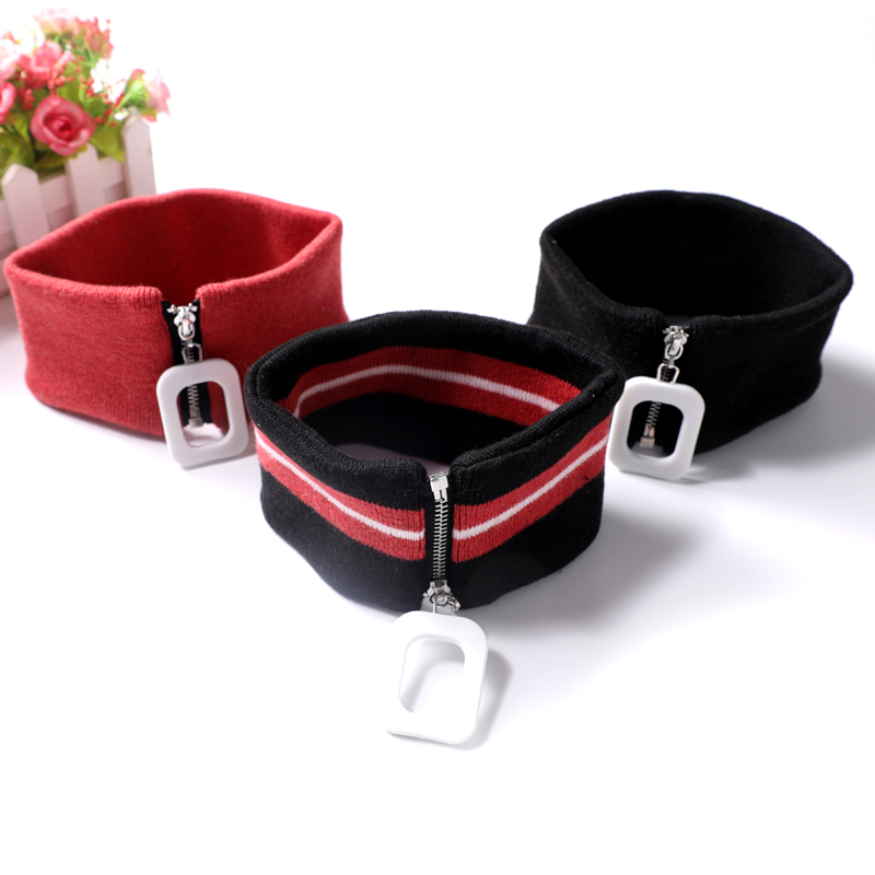 Autumn/winter wool surrounding neck collar Neck Collar Buttoned Bracelet Knit Fake Collar Male and female Neck Vertebra high collar scarves with neck and neck