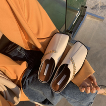 CHICDAILY Spring summer romance with good Sammy personality 2021 Summer outside wearing Baotou Semi-cool slippers female
