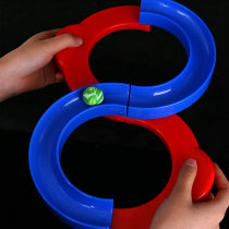 Kindergarten school childrens sensory training game parent-child toy 88 track turntable hand-eye coordination attention