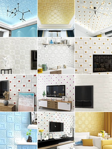 Самостоятельно обои для обои 3D Трехмерные пена на стенах наклейка общежития обои дома гостиная спальня