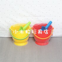 German Hape large barrel Composition Kindergarten Children Wood Grain Beach Pool Toys Big Dig Sand Play Water Tools