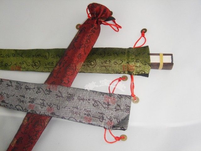 5 inch 6 inch 7 inch 8 inch 9 inch 10 inch fan bag 11 inch 12 inch fan cover men's folding fan women's fan silk brocade copper coins