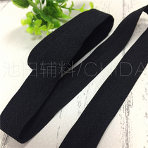 Newly developed fashion accessories 2cm wide elastic herring wrap side with twill seam with thickened spandex elastic band