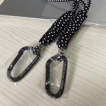 Outdoor mountaineering bag buckle pendant lock bag nocturnal reflective safety rope men and women punk hip-hop pants lanyard accessories chain