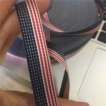 Intercolored woven ribbon Polyester tri-color yarn-dyed ribbon American plain woven ribbon bow decorative hat band
