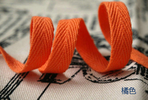 1cm wide pure cotton herringbone belt environment-friendly cotton woven ribbon garment T-shirt collar collar pressew belt pants pull belt pull rope 10 meters