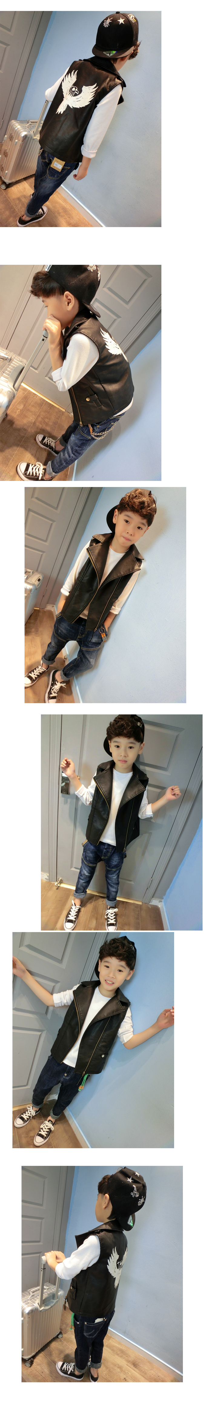 Gilet enfant en cuir - Ref 2070198 Image 12