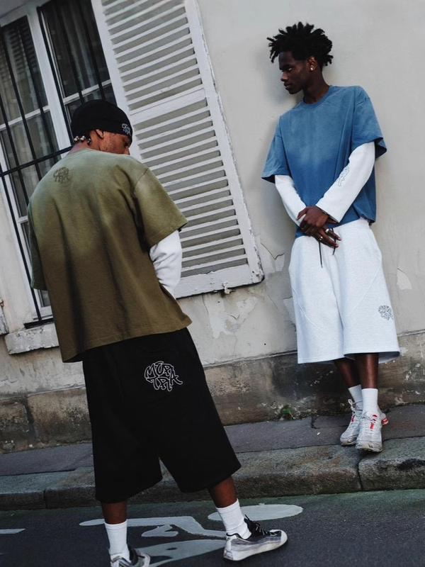 European and American Street Hip-Hop Loose Casual Shorts, Unisex American Retro Sports Shorts, New Summer Style European and American Street Hip-Hop Loose Casual Shorts, Unisex American Retro Sports Shorts, New Summer Style