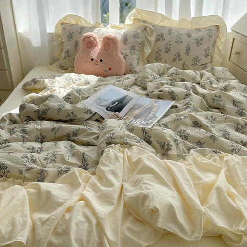 Летний комплект, свежее летнее одеяло, прохладное одеяло, 2024 года, 4 предмета, французский стиль