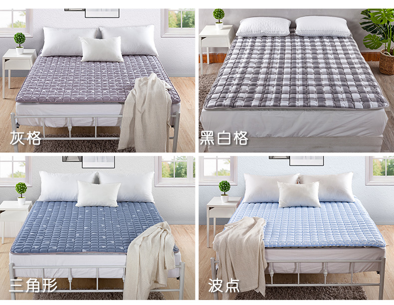 Giường nệm pad nhíp dày chống trượt pad là nệm pad trở lại phần mỏng hộ gia đình giường bảo vệ giường đệm mùa đông ấm áp đệm xốp
