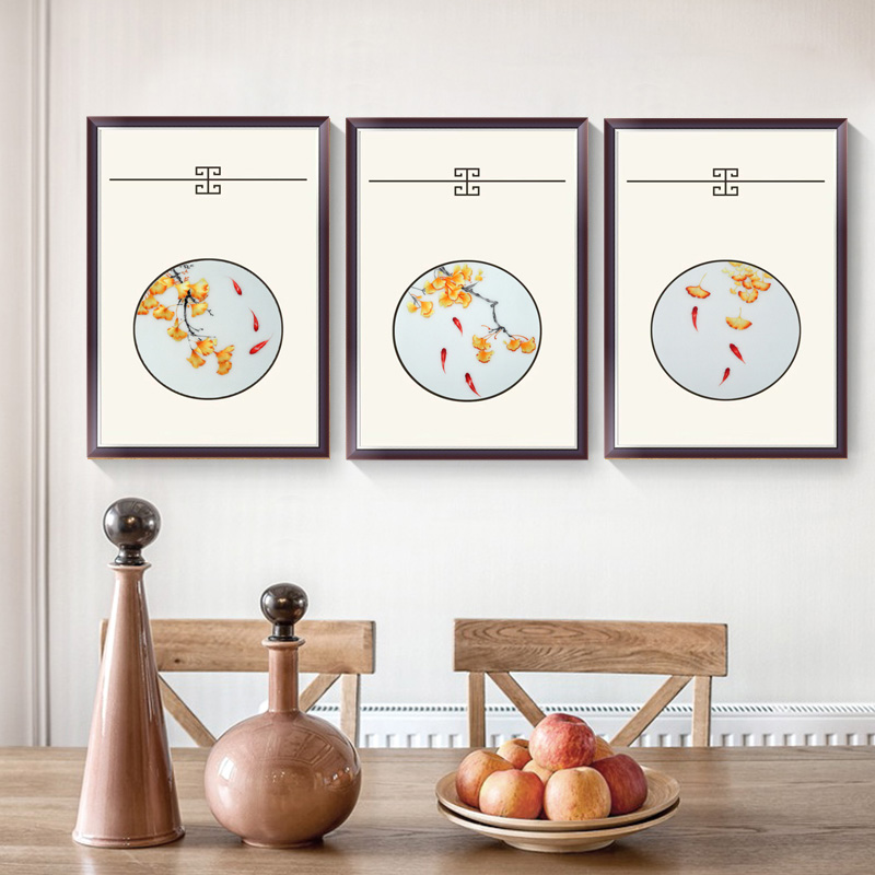 Su embroidery finished living room decoration hanging painting New Chinese genuine silk imitation handmade embroidery transparent silk cloth embroidered with Shu embroidery