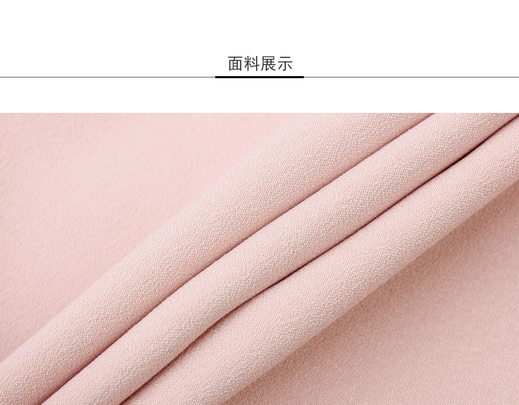 Lily2019春新款女装复古通勤干枯粉,铆钉设计,直筒版型长袖衬衫