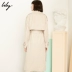 Lili lily2019 mùa thu chính thức của phụ nữ áo hai dây thắt lưng dài áo khoác gió 119120C1271 - Trench Coat