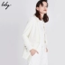 Lily2018 mùa thu mới kinh doanh của phụ nữ đi làm một nút khóa sọc lỏng phù hợp với áo khoác 118149C2905 thoi trang cong so Business Suit