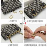 匠心手工坊 Dior, совместимая цепь, поясная сумка, металлическая сумка через плечо, цепочка, аксессуары