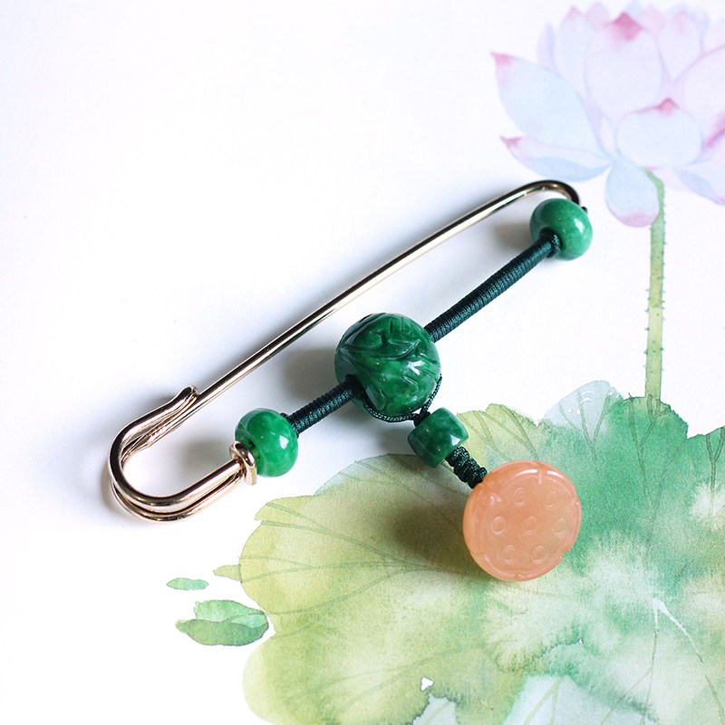 Literary fun movable winding brooch corsage coat cardigan sweater jacket pin scarf shawl buckle female