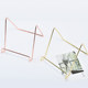 Nordic ins style desktop iron IPAD stand, metal electroplated CD, mask display stand, recipe plate stand
