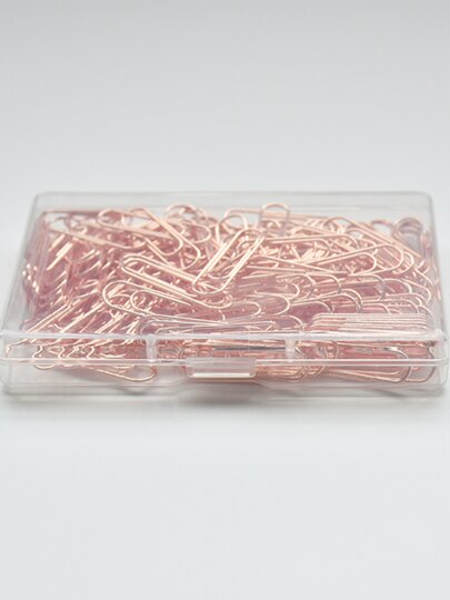 Simple water drop paper clip, high-quality electroplated metal paper clip, creative office study material storage card clip