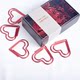 Lingqi new love red paper clip bookmark hand ledger peripheral learning stationery metal gift Taobao hot sale