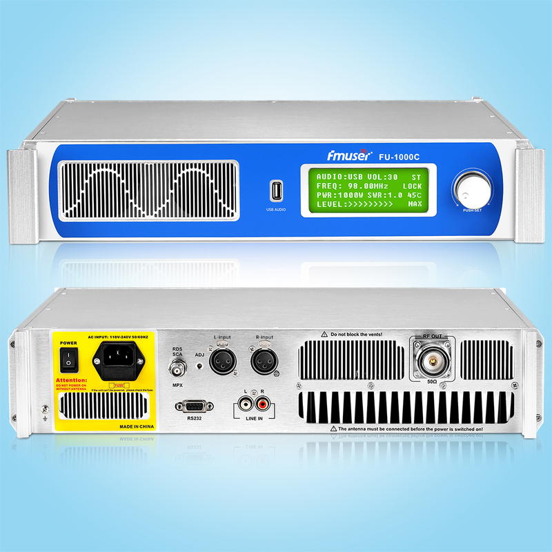 Fmuser Fu-1000C 1000W Fm Broadcast Transmitter Public Broadcasting 88-108Mhz L29 Port Fmuser Fu-1000C 1000W Fm Broadcast Transmitter Public Broadcasting 88-108Mhz L29 Port