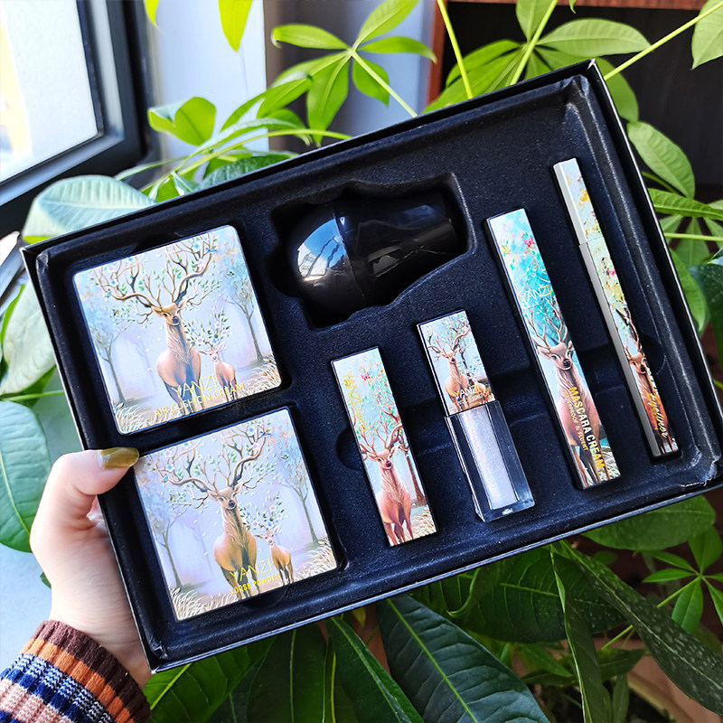 Li Jiaqi Recommended Unicorn Elk Elk Lipstick Red Cosmetics Color Makeup Kit Box Full Mix New Hand Girl's Festival Gift